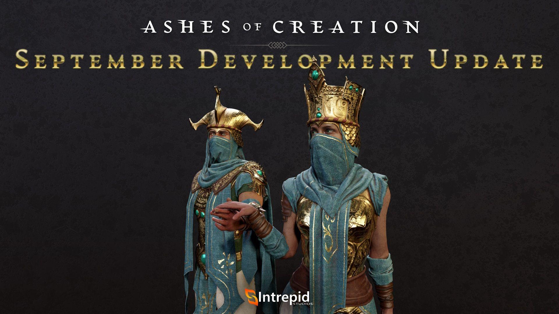 A male and woman holding as if about to dance. They are wearing teal scarves that wrap around their mouths and drape down on their sides. Each one is wearing a crown made of solid gold.