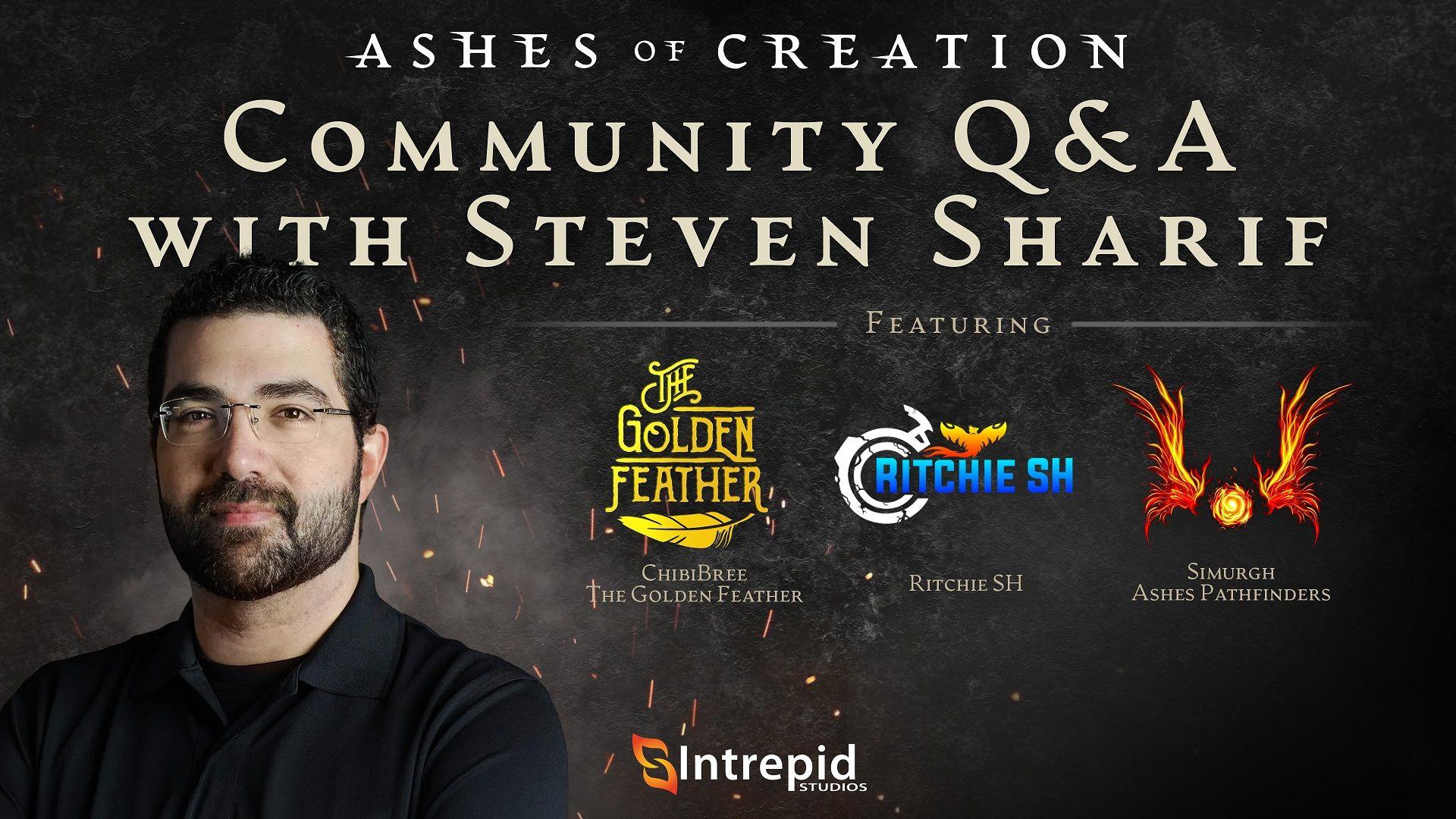 Smoky black background image with Steven at the bottom left of the image