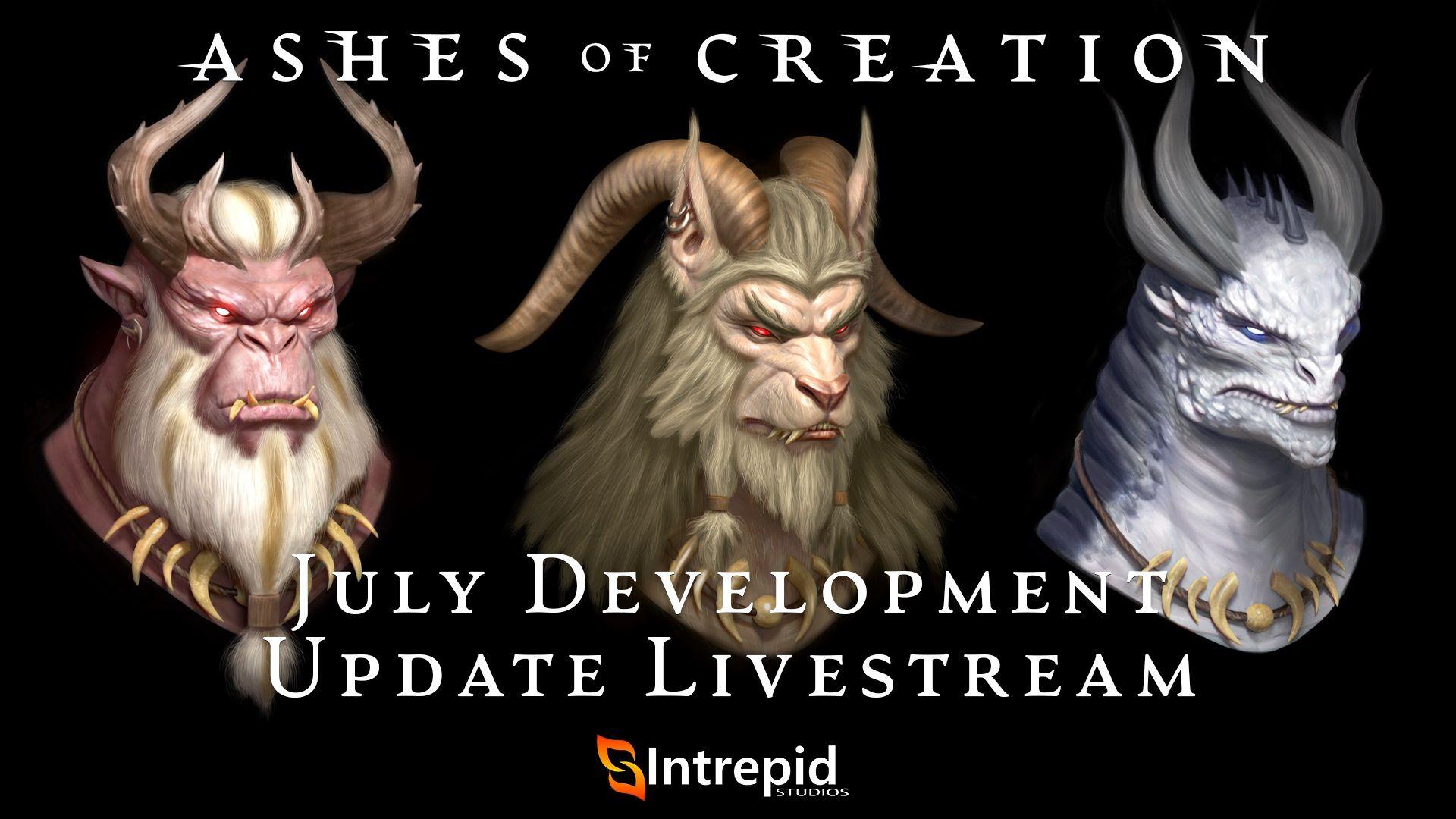 Three bust views of Tulnar combinations. The first one is a red orc looking creature with a long white beard and horns, the second is a wolf looking creature with a snout and horns, and the third is reptilian with blue scales and 4 horns.