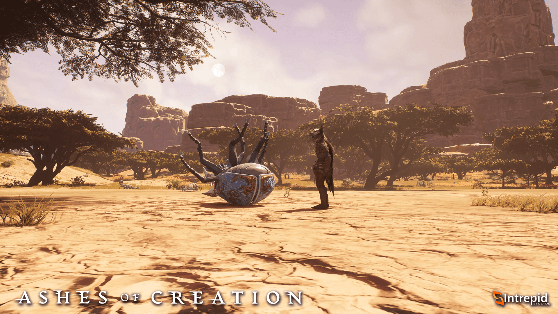A player character hunting.
