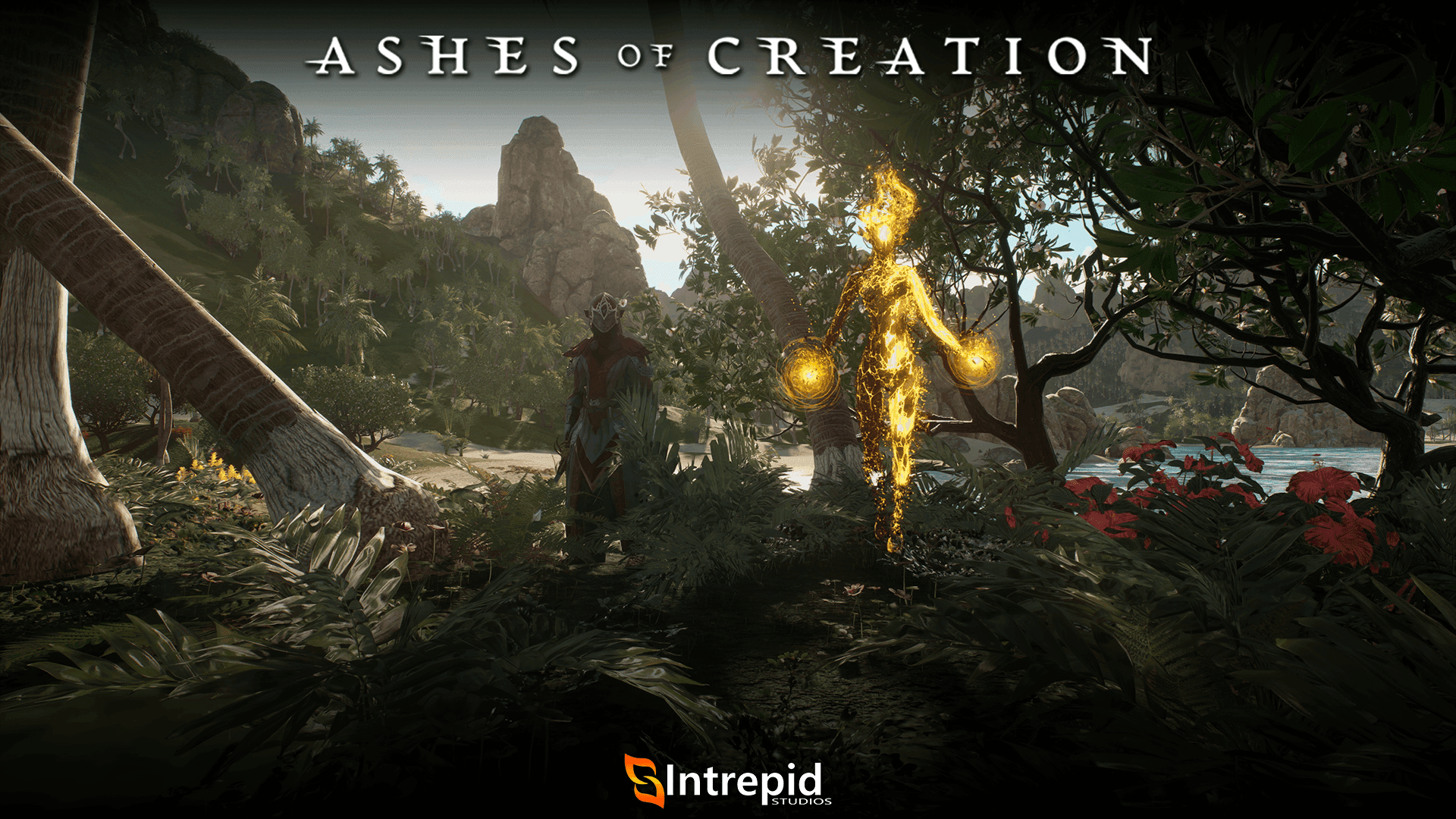 An image of a Summoner and their summon standing next to them.