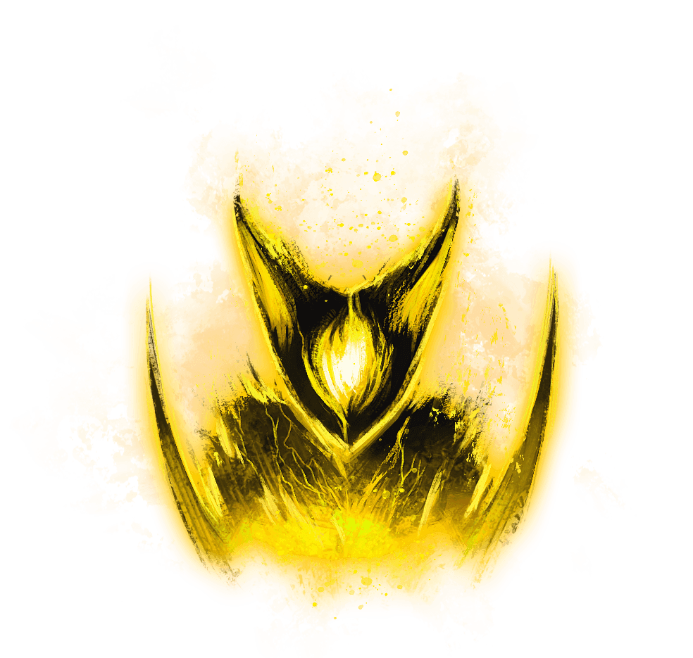 Summoner summoning a creature surrounded by a yellow glow