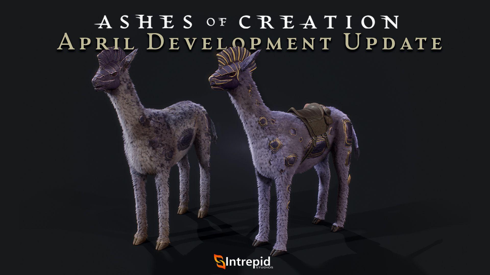 Two purple haired llamas with stripped mohawks and armor face coverings. 