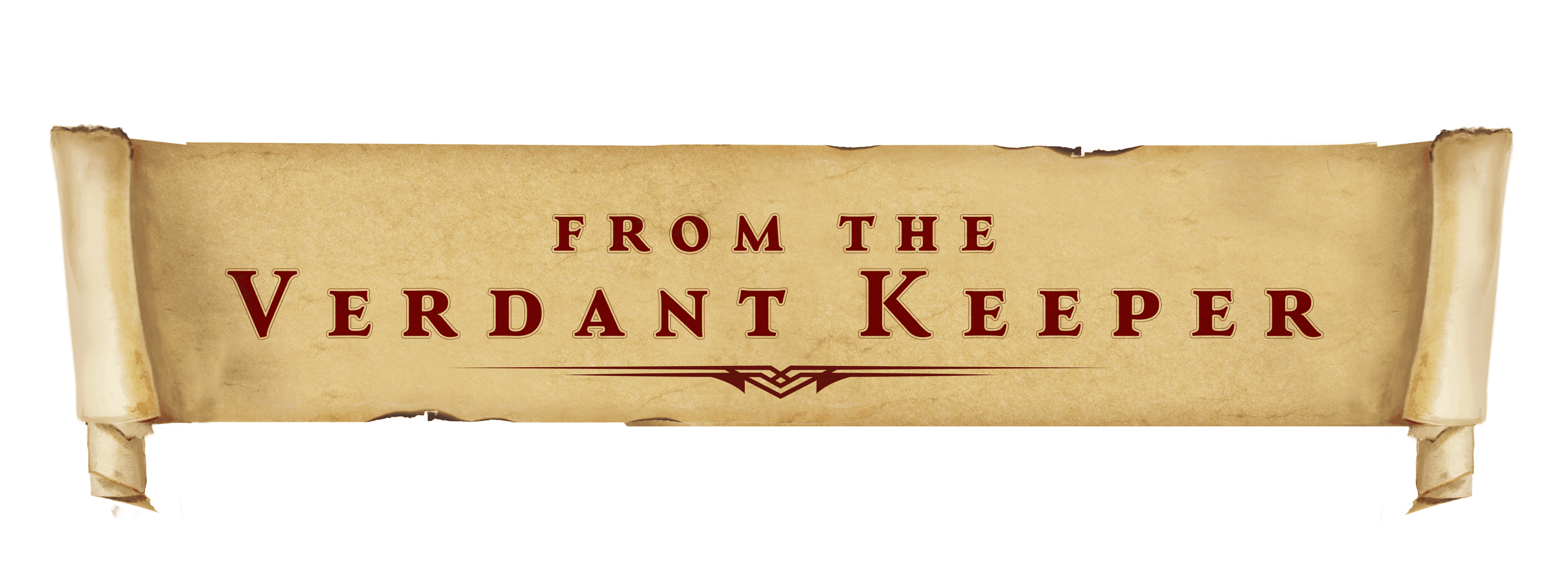 Text on a piece of unrolled parchment paper
