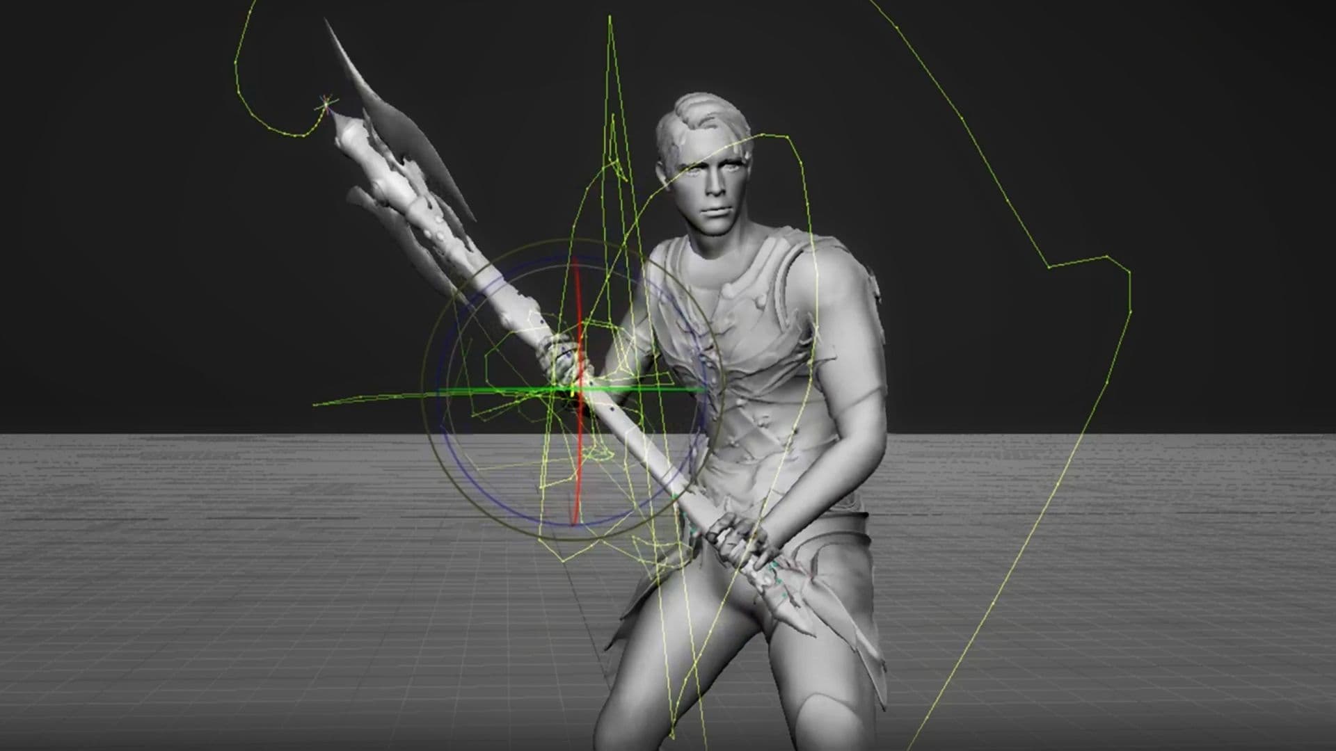 Screenshot of a character mold in a software on someone's computer.